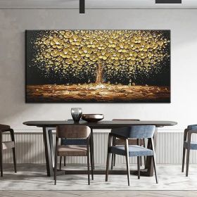 Hand Painted Oil Paintings Abstract Tree Flower Oil Paintings On Canvas Wall Art Decoration Modern Pictures  Living Room Hallway Luxurious Decora