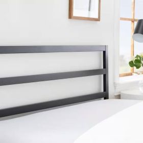 Full size Sturdy Modern Black Metal Headboard